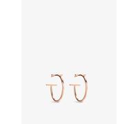 Tiffany & Co Tiffany & Co Tiffany T 18ct Rose-Gold Hoop Earrings Rose Gold