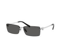 Tiffany & Co. Unisex Sunglass TF3108B - Frame color: Silver, Lens color: Dark Grey
