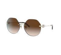 Tiffany & Co. Woman Sunglass TF3077 - Frame color: Pale Gold, Lens color: Brown Gradient