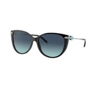 Tiffany & Co. Woman Sunglass TF4178 - Frame color: Black, Lens color: Azure Gradient Blue