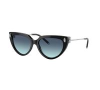 Tiffany & Co. Woman Sunglass TF4195 - Frame color: Black, Lens color: Azure Gradient Blue
