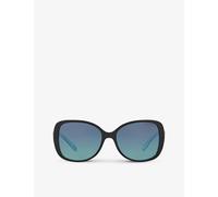 Tiffany & Co Womens Black Tf4121b Square-frame Acetate Sunglasses 5.5cm