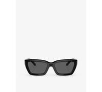 Tiffany & CO Womens Black TF4213 Rectangle-frame Acetate Sunglasses