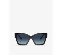 Tiffany & Co. Woman Sunglass TF4216 - Frame color: Black, Lens color: Azure Gradient Dark Blue Polar