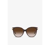 Tiffany & Co. Woman Sunglass TF4193B - Frame color: Havana On Tiffany Blue, Lens color: Brown Gradient