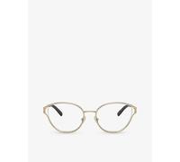 Tiffany & Co Womens Gold Tf1157b Oval-frame Metal Optical Glasses