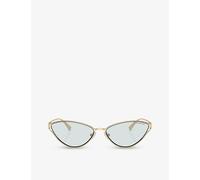 Tiffany & Co Womens Tiffany & Co Tf3095 Cat-Eye Metal Sunglasses Gold