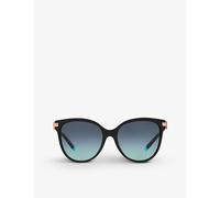 Tiffany & Co Womens Tiffany & Co Tf4193B Pillow-Frame Acetate Sunglasses Black