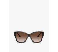 Tiffany & Co Womens Tiffany & Co Tf4216 Square-Frame Tortoiseshell Acetate Sunglasses Brown