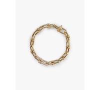 Tiffany & Co Womens Tiffany & Co Tiffany Hardwear Medium Link 18ct Yellow-Gold and 1.39ct Diamond Bracelet Yellow Gold M