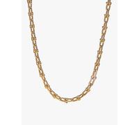 Tiffany & Co Womens Tiffany & Co Tiffany Hardwear Medium Link 18ct Yellow-Gold and 1.39ct Diamond Necklace Yellow Gold M