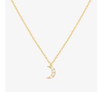 Tiffany Cubic crescent moon pendant necklace - 18k gold vermeil