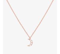 Tiffany Cubic crescent moon pendant necklace - 18k rose gold vermeil