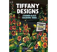 Tiffany Designs Stained Glass Coloring Book (Dover Design Stained Glass Coloring Book)