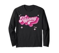 Tiffany First Name Girl Vintage Style 70s Personalized Retro Long Sleeve T-Shirt