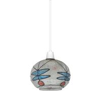 Tiffany Glass Shades,Stained Glass Lampshade, Pendant Lighting Easy Fit Shades, Elegant Ceiling Pendant Light Shade Mosaic Lamp Shade 15cm Multicolor Globe Pendant Light Shade (Style 6)