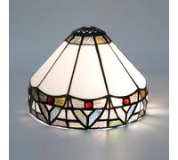 Tiffany Lamp Shade Replacement, 8 Inch Small Stained Glass Ceiling Light Shade Only Vintage Roman Style Art Deco for Table Lamps Pendant Light
