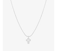 Tiffany Line cross pendant necklace - 925 sterling silver / 41cm