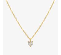 Tiffany Plain heart cubic pendant necklace - 41cm / 18k gold vermeil