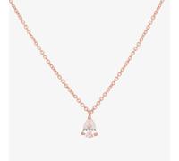 Tiffany Plain oval cubic pendant necklace - 41cm / 18k rose gold vermeil