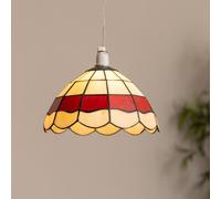 Tiffany Cream Ceiling Pendant Shade ValueLights Cream One Size