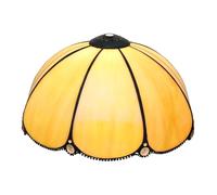 Tiffany Shade Replacement 12" Simple Warm Stained Glass Lamp Shade Replacement Retro Lamp Cover Accessories Fit for Table Lamp Pendant Light Floor Lamps