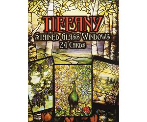Tiffany Stained Glass Windows: 24 Ready-to-Mail Full-Colour Postcards (Dover Postcards)