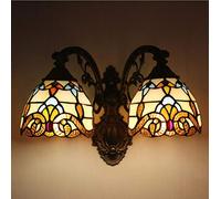 Tiffany Style Wall Lamp, 2 -Arms European Lamp, Wall Lamp In Hand, Bedside, Alley, Stairs, Dining Room