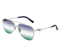 Tiffany & Co. Woman Sunglass TF3116 - Frame color: Silver, Lens color: Green Blue Gradient