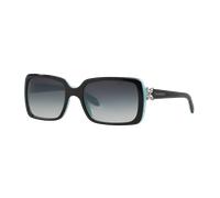 Tiffany TF4047B 80553C Woman Sunglasses Acetate Black Grey Squared Normal Shaded