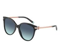 Tiffany TF4193B 80019S Woman Sunglasses Acetate Black Blue Pillow Normal Shaded