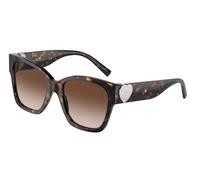 Tiffany Woman TF4216 80153B Sunglasses Acetate Turtle Brown Squared Normal Shaded
