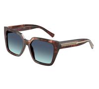 Tiffany TF4235 84219S Woman Sunglasses Acetate Brown Blue Squared Normal Shaded