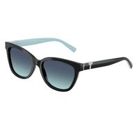 Tiffany TF4237B 80019S Woman Sunglasses Acetate Black Blue Cat Eye Normal Shaded
