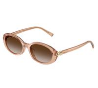 Tiffany TF4242D 82683B Woman Sunglasses Acetate Pink Brown Round Normal Shaded