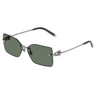 Tiffany Unisex TF3088 60033H Sunglasses Metal Grey Green Squared Normal