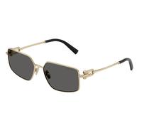 Tiffany Unisex Tiffany TF3111 6021S4 Sunglasses Metal Gold Grey Squared Normal