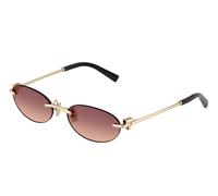 Tiffany Unisex Tiffany TF3119D 62408D Sunglasses Metal Gold Pink Round Normal Nuanced