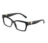 Tiffany Woman TF2267 8001 Optical frames Acetate Black Transparent Squared Normal