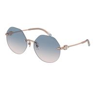 Tiffany Woman TF3077 616016 Sunglasses Metal Red Blue Geometric Normal Shaded