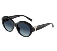 Tiffany Woman TF4227BU 80014U Sunglasses Injected Black Blue Round Polarized Shaded