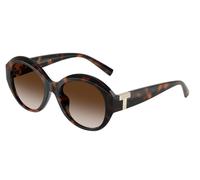 Tiffany Woman TF4227BU 80153B Sunglasses Injected Turtle Brown Round Normal Shaded