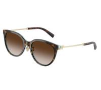 Tiffany Woman TF4243D 81343B Sunglasses Acetate Brown Brown Round Normal Shaded