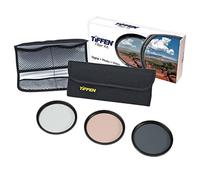 Tiffen 62mm Photo Essentials Kit with UV Protector, 812 Color Warming, Circular Polarizing Glass Filters and 4 Pocket Pouch