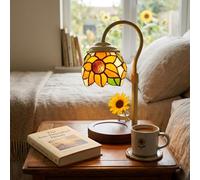 Tiffora Candle Warmer Lamp with Timer & Dimmer, Height Adjustable Candle Lamp Warmer, Wax Melt Lamp with UK Plug, Modern Vintage Home Decor & House Warming Gifts for Women (CWTFTL-433)