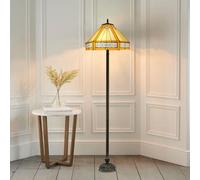 TIFFORA Tiffany Style Dragonfly Floor Lamp, Blue Stained Glass Floor Lamp for Bedroom Living Room, 66.25 Inch Tall (TFF(L)-1605)
