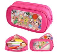 TIFFYONEK Pencil Pouch Cute Pin Display Ita Bag Pen Case Organizer For Teen Girls Womens Portable College Office Marker Pen Case Back To School Essentials, Red