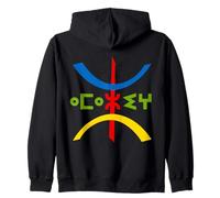 TIFINAGH AMAZIGH ART AND I AM KABYLE ALGERIA Zip Hoodie