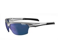 Tifosi Optics Intense Sunglasses, Metallic Silver (Smoke Blue Mirror)
