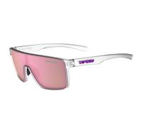 Tifosi Sanctum Single Lens Sunglasses - Satin Clear / Pink Mirror Lens